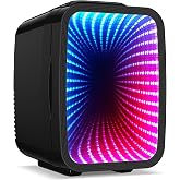 BEICHEN Mini Fridge, 4L/6 Can Small fridge with Dimmable Gaming Light | Cooler and Warmer for Bedroom,Office and Dorm，Dual 12V AC/DC for Drink, Cosmetic and Food， Ultra-quiet，Lightweight
