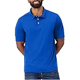 Hanes Sport Men's Polo Shirt, Men's Cool DRI Moisture-Wicking Performance Polo Shirt, Jersey Knit Performance Polo Shirt