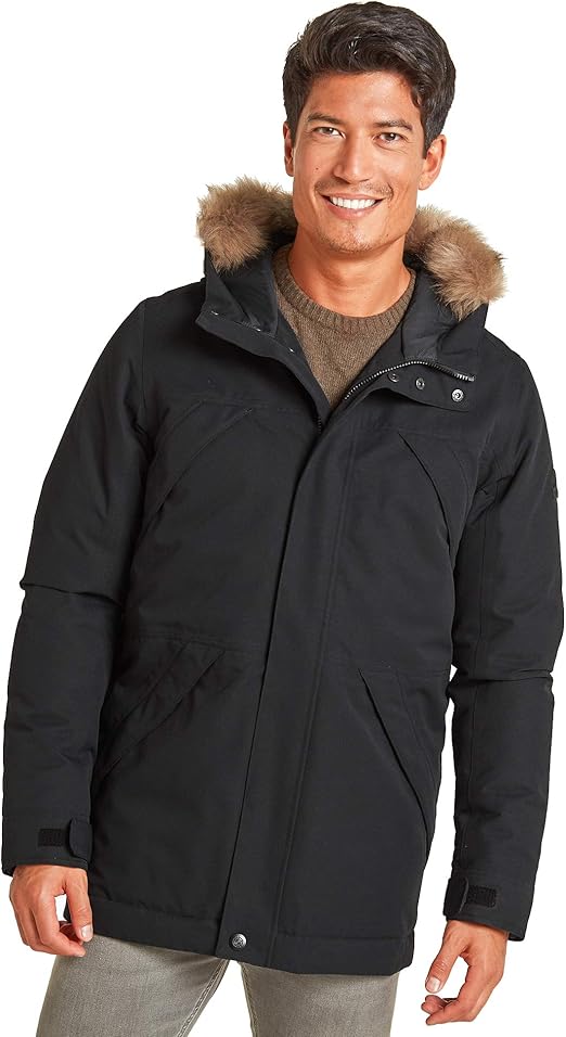TOG 24 Thornton Mens Hooded Parka Jacket, Real Down Filling, Extremely