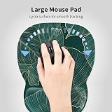 EooCoo Mouse Mat Wrist Support Ergonomic Gaming Pad Memory Foam 21.5x24.5cm view 2