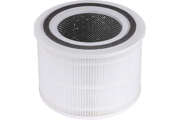 LEVOIT Core 300 Air Purifier Replacement Filter, 3-In-1 HEPA, High-Efficiency Activated Carbon, Core300-RF, 1 Pack, White
