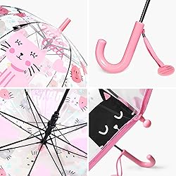 RONIARE Kids Umbrella Clear Bubble Umbrellas for