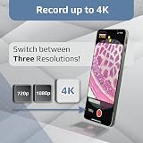 Carson MM-350 MicroBrite Pro Smartphone Microscope 60x-120x LED Clip On view 7