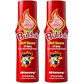 Buldak 2X Spicy Korean Extra Hot Chicken Sauce for Ramen, 7.05 oz 2-Pack | 2X the heat for extreme spice lovers; Great for ramen, marinades, and cooking; Easy squeeze bottle; Two-bottle value pack