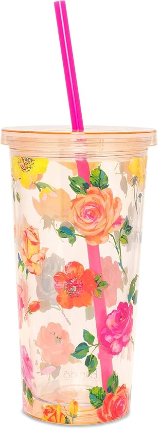 Ban.do Floral Insulated Sip Sip Travel Tumbler