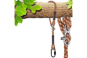 SELEWARE Tree Swing Rope Hammock Chair Strap Hanging Kit,Length Adjustable Nylon Rope Holds to 1000lbs,Perfect for Playground Set, Children Swing, Outdoor Hammock and Hanging Chair, 40 Inch