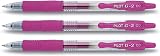 Pilot G2 Retractable Gel Pens Pink 3 Stifte Brand PILOT