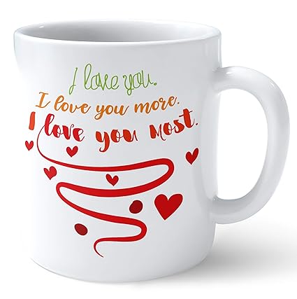 girlfriend i love you more mug