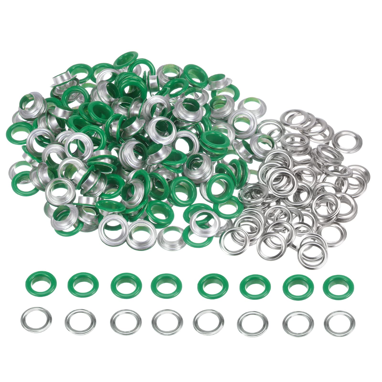 HARFINGTON 200 Set Color Round Grommets 10mm