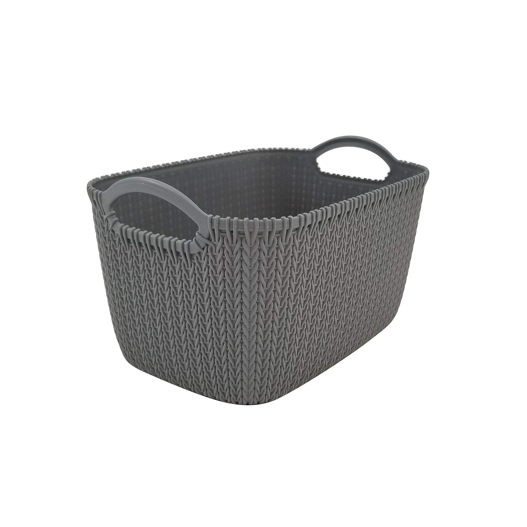 Homz Grey, Set of 12 Medium Decorative Rattan Storage Bin 12 Each eBay