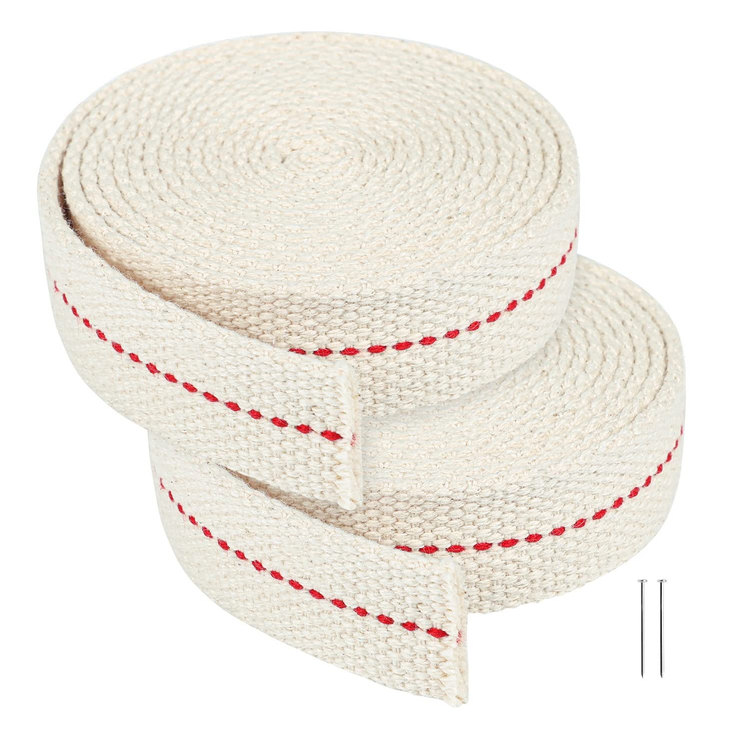 Photo 1 of 13 Feet/ 2 Rolls Cotton Oil Lamp Wick, 7/8 Inch Replacement Oil Lanterns Wick for Oil Lamps and Oil Burners