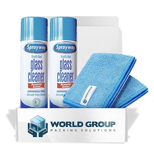 Sprayway Glass Cleaner – 2-Pack Value Bundle, 19 Oz Cans, World's Best Formula