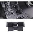 Front Center Console Cup Holder Compatible with Toyota Land Cruiser 250 Prado J250 LC250 2024 2025 Accessories, Front Drink Cup Holder Organizer Insert, Black