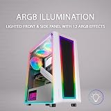 Mars Gaming MC-ART White ATX Gaming PC Case Double Glass Drawable ARGB view 4