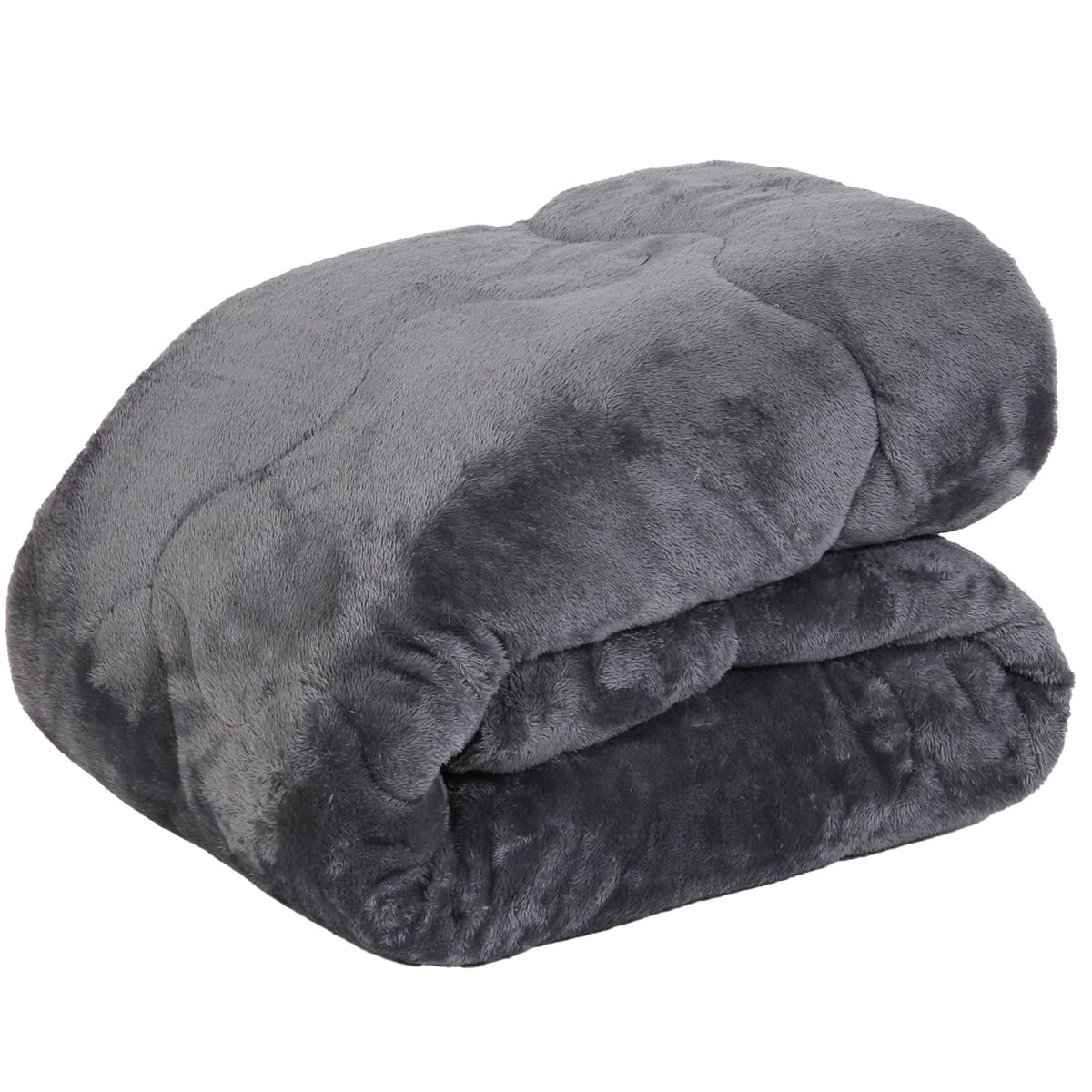 システムK 掛け布団【長毛フランネル生地でふんわり温か】 冬用寝具 ぬくぬく毛布 超滑らか肌触り 洗える 女性に 軽量寝具 静電気防止加工 軽くて温かい かけ布団 柔らか 気持ちいい 毛布 シングル ウルフグレー商品画像
