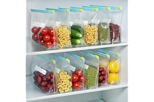 Thickened Food Storage Bags, Zip Lock Sealable Containers,Vegetables and Kitchen Organization