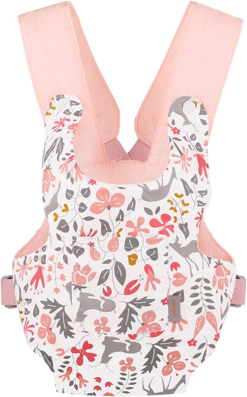 GAGAKU Baby Doll Carrier Front and Back Stuffed Toy Carrying Cross