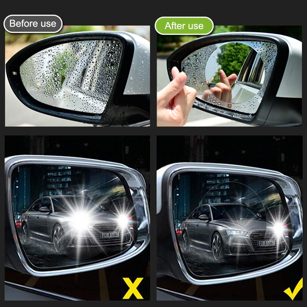 Circle Rainproof Car Rear View Mirror Window Clear Nano Film Hd Car