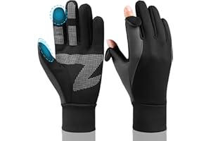 Cierto Winter Touch Screen Gloves: Thermal Windproof Water Resistant Warm Lightweight Running Glove for Men and Women for Hiking Cycling Driving Biking - Black Not Waterproof