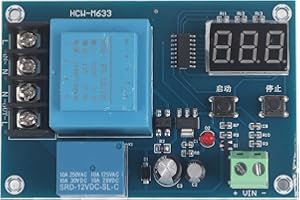 220V Lead Acid Lithium Battery Charging Controller Module Switch Protection Board with Adjustable Voltage 3 Digit Display for