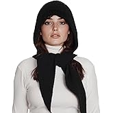 PuTian Hooded Scarf for Women Hat Scarf Set 2 In One - Soft Warm Knitted Neck Wear for Winter Cold Weather Neck Warmer