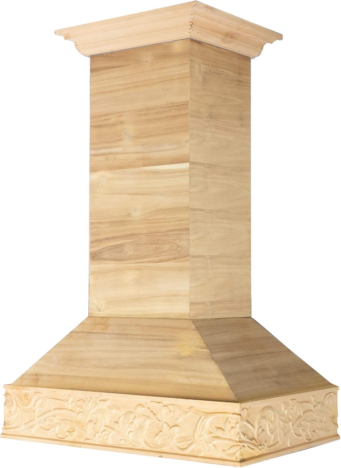 ZLINE 36 in. Unfinished Wooden Island Mount Range Hood - Includes Motor (9373UF-36)