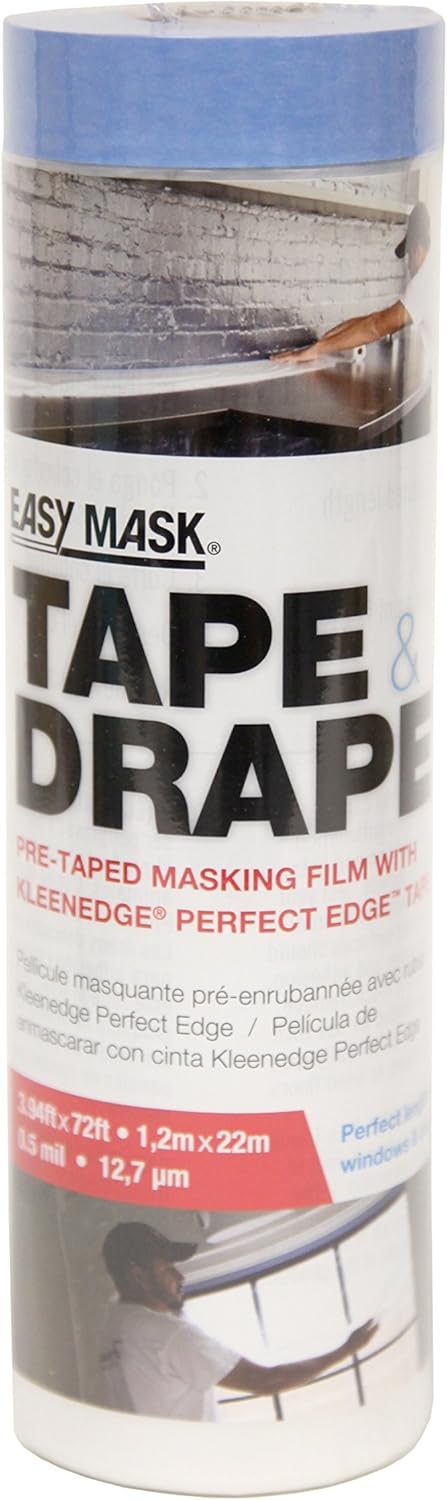 Trimaco 949560 Tape & Drape, 1.2m x 22m, Clear
