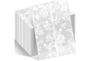 Fullhawl 100 Pcs Wedding Vellum Jackets Bulk for 5x7 Invitations Vellum Paper Wedding Invitation Accessories Kit Envelope Inserts Liners for Bridal Shower Baby Shower Birthday Mother (Rose)