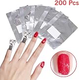 Sularpek Foil Nail Remover Wraps 200 Pcs with Cuticle Pusher Gel Polish Remover view 4