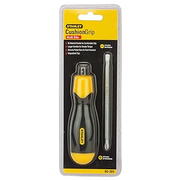 STANLEY 65-201 Screwdriver and Key Cushion Grip 2 Way Multi Bit
