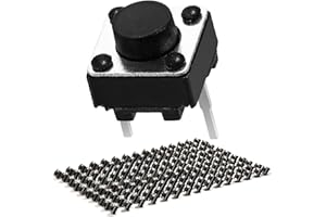 Chanzon 150pcs 6x6x5mm Tactile Tact Push Button Switch Micro Momentary Tact Switch 2 pin SPST Pushbutton Switches Dip Touch Switch for Breadboard Arduino PCB Electronic Circuit Board
