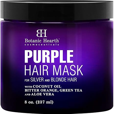 Amazon Com Botanic Hearth Purple Hair Mask For Blonde Silver