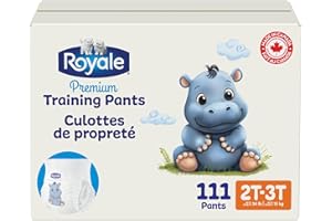 Royale Premium Training Pants, Size Medium, 2T-3T (Up to 34 lbs), 111 Count, Disposable Training Pants (Packaging may vary)