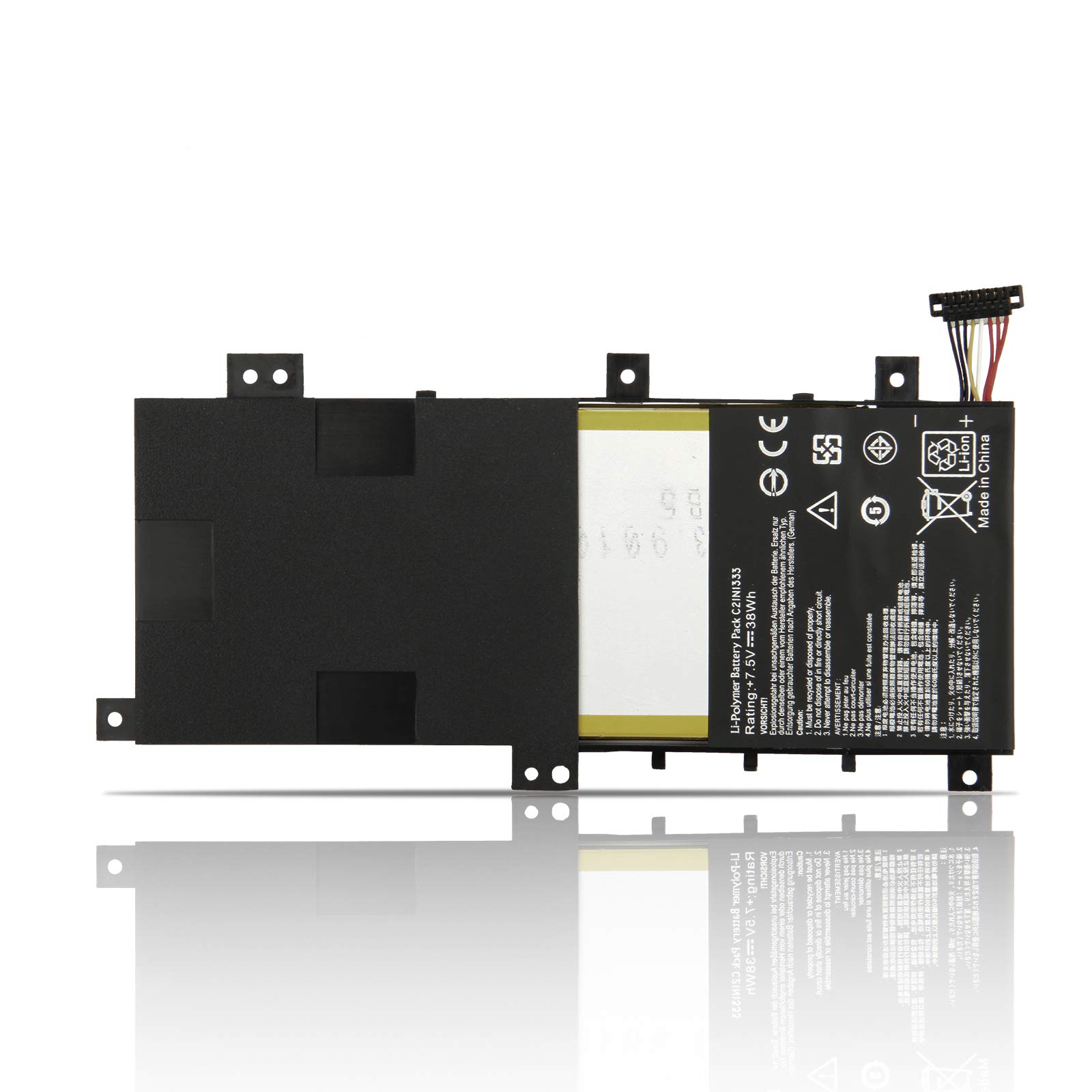 K KYUER 38Wh C21N1333 Laptop Battery for Asus Transformer Book Flip TP550L TP550LA TP550LAB TP550LD TP550LJ R554L R554LA X454 TP550LA-UH51T CJ004H CJ040H CJ090H TP550LD-CJ078H CJ060H CJ084H C21NI333