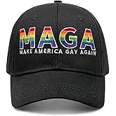 Gay Pride Rainbow Trucker Hat for Men and Women LGBT Embroidered Adjustable Washable LGBTQ Baseball Cap Gifts