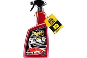 Meguiar's Quik Detailer, Mist & Wipe Car Detailing Spray, Clear Light Contaminants and Boost Shine with a Quick Detailer Spray that Keeps Paint and Wax Looking Like New, 32 oz