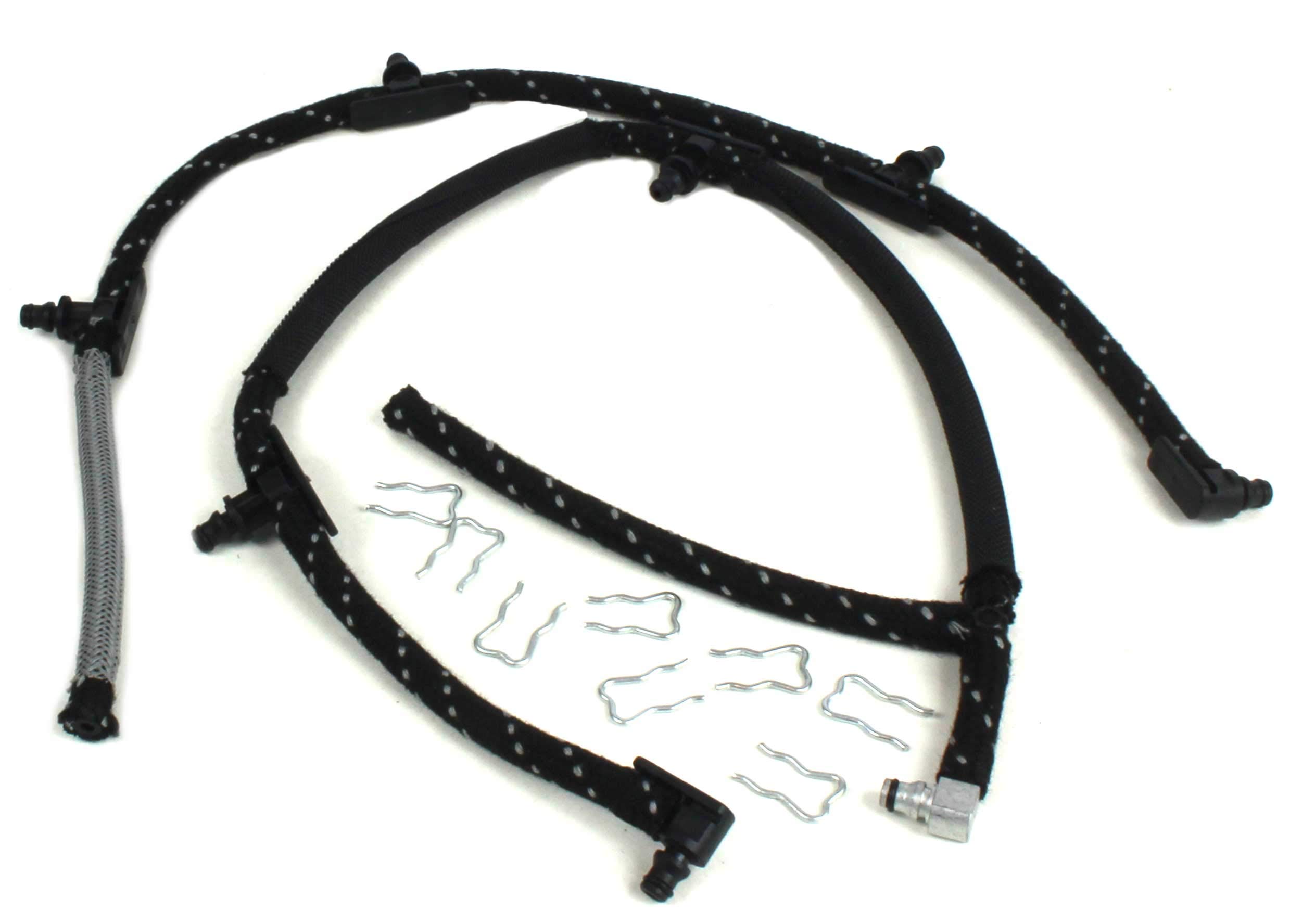 Photo 1 of Diesel Fuel Line Return Kit With Clips For 2004.5-2010 Chevrolet Chevy GMC Silverado Sierra 2500 HD 3500 6.6L Duramax Diesel LLY LBZ LMM Replaces OE# 98062291 97328733, 97363195