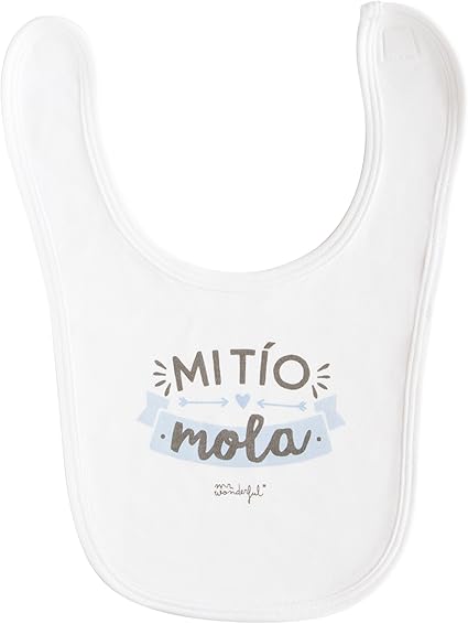Mr Wonderful WOA03701ES - Babero con mensaje