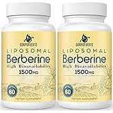 Corpofuerte Liposomal Berberine HCl 1500 mg - Berberine Supplement Activates AMPK - Supports Body Balance in Women and Men - Third-Party Tested for Purity