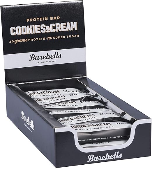 Barebells Barbells Protein Bars 55g x 12 Bars (Cookies & Cream) Buy
