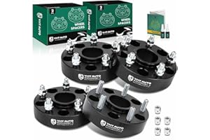 YHTAUTO 5x5 Wheel Spacers 1.5 Inch Fits 08-20 Dodge Journey & 99-18 Jeep JK WK WJ XK, 99-10 Grand Cherokee, 07-18 Wrangler, Commander 5x127 Hub Centric 5 Lug Tire Spacers, 1/2"-20 Studs, 71.5mm Bore