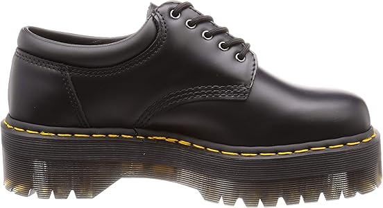 dr martens 8053 quad platform shoes in black