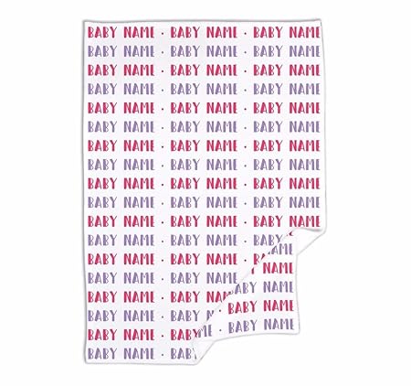 baby blanket with name all over it