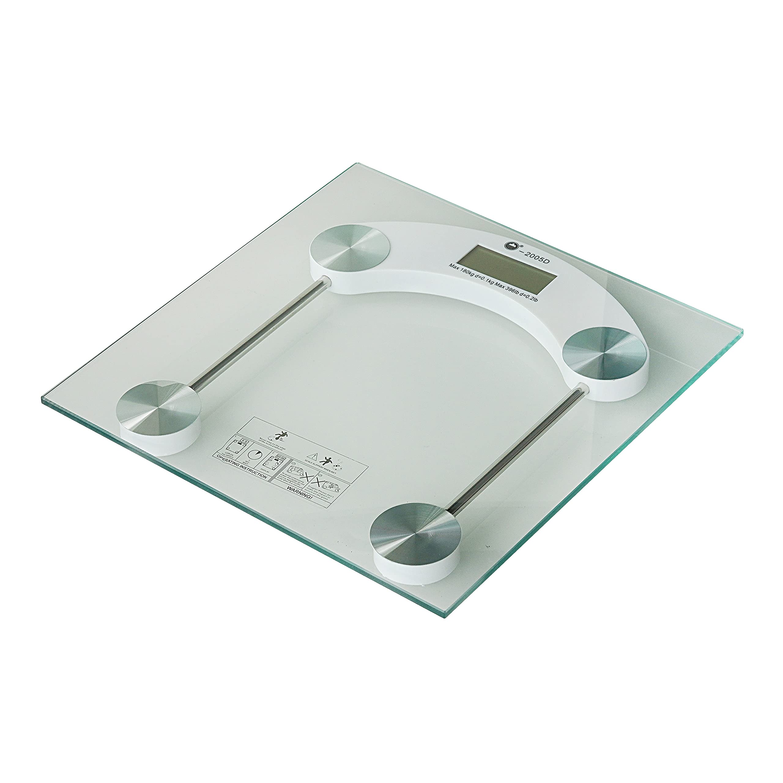 Compoint Digital Bathroom Scales Weighing Scale Battery Operated, Ultra-High Accuracy Sensors Body Weight Scale With Tempered Glass- Clear Glass Weighing Scales.