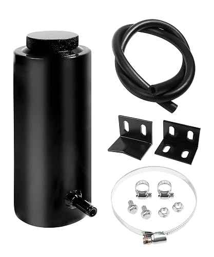 Depósito De Expansión De Refrigerante Universal 800 Ml - Negro, De Aluminio, Para Coches, Evita Fugas