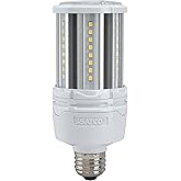 Satco S39390 Hi-Pro Omni-Directional High-Lumen LED Corncob Lamp, HID-Replacement, Industrial and Commercial Application, 100