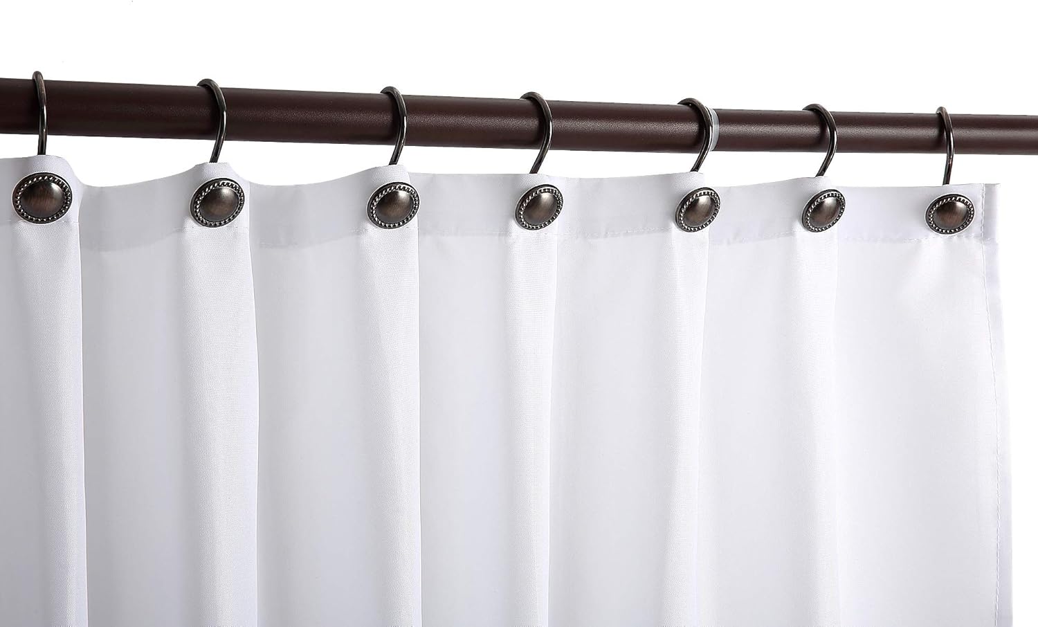 CHICTIE Bronze Shower Curtain Hooks,Oil Rubbed Decorative Shower Rings,Set of 12 Rust Resistant Shower Hooks Hangers for Bathroom Curtains Rods(Oil-Rubbed Bronze): Kitchen & Dining