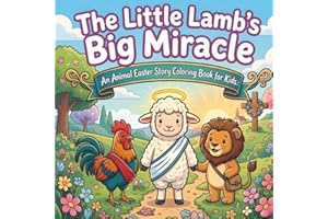 The Little Lamb’s Big Miracle: An Animal Easter Story Coloring Book for Kids: A Cozy Bible Journey with 12 Disciple Friends -