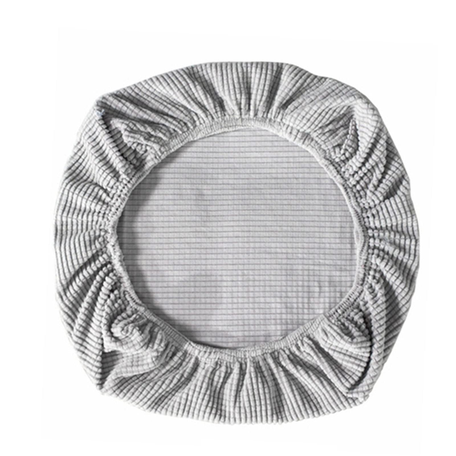 Fenteer Stretch Office Covers Seat Cover Slipcover Desk Seat Cushion Protectors for Computer, Silver Grey