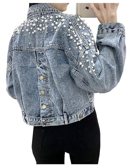 amazon cropped denim jacket
